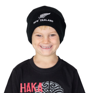 Products: Kids Silver Fern Beanie