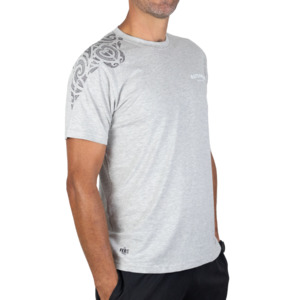 T-Shirt 100% Cotton Grey Marl Stingray Wrap