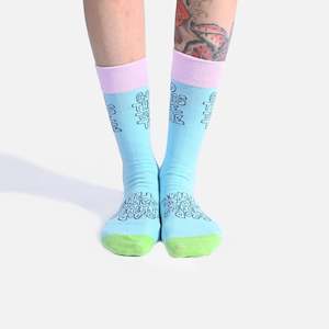 The Grace Collection Linens 160 Gsm: KATM Socks  -  Good Things Take Time