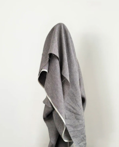 Black & Natural Stripe 100% Linen Vintage Finish 145gsm $45 pm