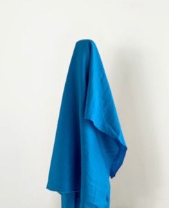 Grace: Electric Blue Prewashed 100% Linen 160 gsm $38pm