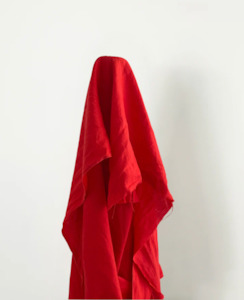 Grace: Candy Apple Prewashed 100% Linen 160gsm $38pm