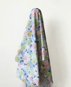 The Cotton Collection: 100% Cotton Lime & Pink Poppies Print 150 cm w $29 pm