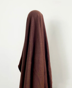 Sweatshirting: Chocolate 95% Cotton 5% Spandex Rib OEKO Tex & GOTS Certified $28 pm