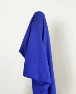 Sweatshirting: Prussian Blue 100% Cotton Semi-brushed Sweatshirting OEKO Tex & GOTS Certified $28 pm