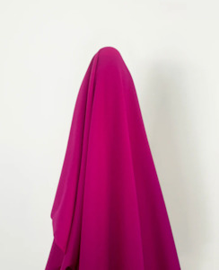 Wool Crepe: Magenta 100% Wool Crepe 150 cm w 190 gsm $48 pm