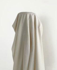 100 Wool: Cream Boiled 100% Wool 400gsm $42pm