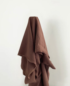 Mocha Vintage Finish, Piece Washed 100% Linen 180 gsm $49 pm