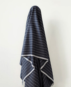 The Wool Collection: ID:538 Oh Sew Peru: Black & White Pinstripe 80% Alpaca 20% Wool 270 to 290 gsm 148 cm w $45 pm