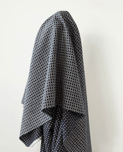 The Wool Collection: ID:536 Oh Sew Peru: Black Grid 80% Alpaca 20% Wool 300 - 320 gsm 150 cm w $48 pm