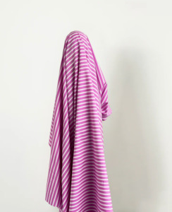 The Cotton Collection: Frankie Bubblegum & White Stripe 100% Cotton 98 gsm $28pm