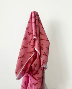Paprika & Pink Lobsters Print 100% Cotton 145 cm 115 gsm $29 pm
