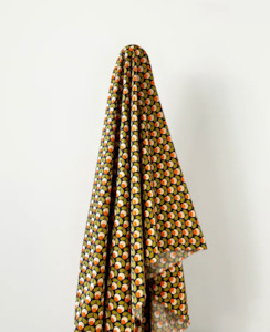 Happy Stems Olive & Orange 100% Cotton 145 cm 100 gsm $29 pm