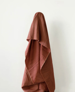 Summer Love: Cinnamon Double Gauze Organic Cotton Stripe 140 cm w, 132 gsm $20 pm