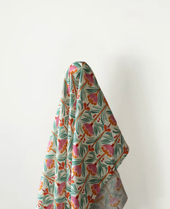 Featured Collection: Summer Love: 100% Linen, Art Noveau Flowers Print 140 cm w, 145 gsm $40