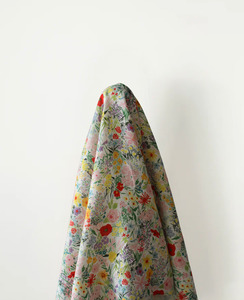 Featured Collection: Summer Love: 100% Linen, Cottage Garden Print 140 cm w, 145 gsm $40