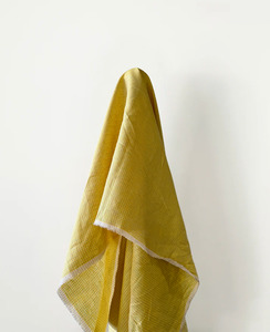 Featured Collection: Summer Love: 100% Linen Sunshine Yellow Check 130 gsm $40 pm