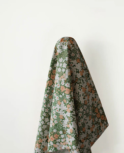 Just Arrived: Summer Love 100% Cotton Green Peach & White Flower Print 140 cm w, 100 gsm $29 pm