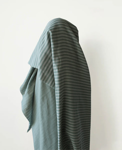 Just Arrived: Summer Love: Sage Double Gauze Double Sided Cotton Stripe 140 cm w, 132 gsm $20 pm
