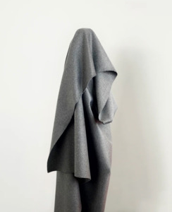 The Wool Collection: Mid Grey Wool Blend with Nap 480gsm $42 pm