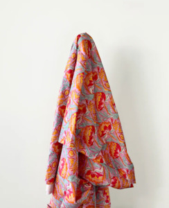 Deadstock Sale: Deadstock Sale: Pink & Orange Poppies Print 100% Cotton 145 cm 115 gsm $12 pm
