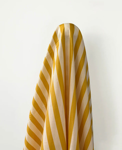 100% Cotton Mustard Stripe 140 cm w 100 gsm $29 pm