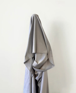 Deadstock Sale: Dove Grey 95% Cotton 5% Spandex Terry Knit 230 gsm $12 pm