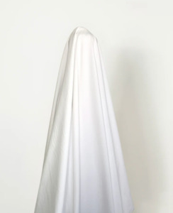 White 100% Cotton (slightly heavier) 'Washer' Finish Cotton 148 gsm $20