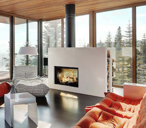 Indoor Wood Fires: Stûv 21 Double-sided Range