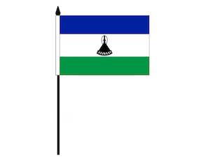 Desk Flags: Lesotho (Desk Flag)
