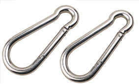 Flagpoles: Snap Hooks - Clips - Aluminium  (Pair)