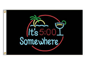 Novelty Flags: It's 5 O'clock Somewhere - Martini