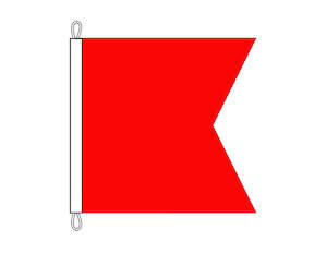 Boat Courtesy Flags: Bravo - Danger/Refuelling - HEAVY DUTY (0.6 x 0.6m)