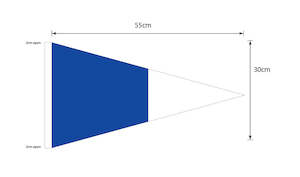 Boat Signal Flags: Second Substitute - Signal Pennant (Small)