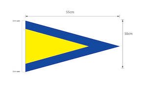 Boat Signal Flags: First Substitute - Signal Pennant (Small)