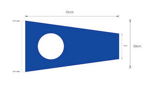 Boat Signal Flags: Two (2) - Signal Pennant (Small)