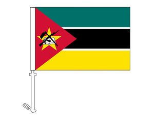 Mozambique - Car Flag