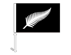 Silver Fern 2 - Car Flag