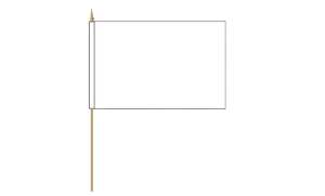 New Zealand Flags: White - Hand Waver