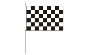 New Zealand Flags: Chequered - Hand Waver