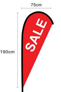 Sale - 2m Teardrop Flag with Poles ONLY