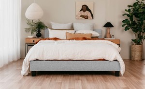 Bedroom: Piha Bed Frame - Stone