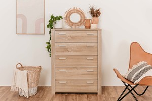 Drawers: Omarama Five Drawer Tallboy