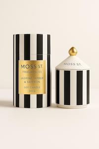 Jasmine, Amber & Saffron Ceramic Candle