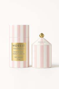 Raspberry, Honey & Musk Ceramic Candle