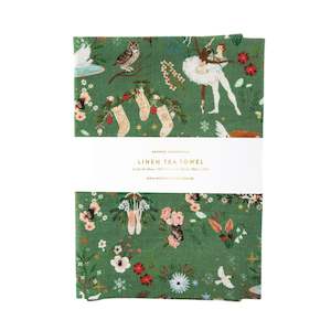 Bespoke Letterpress: Bespoke Letterpress -  Fairy Tale Christmas 100% Linen Tea Towel
