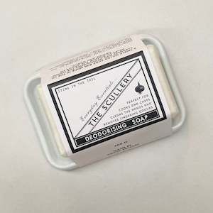 Apothecary: The Scullery Deodorising Soap With Enamel Dish