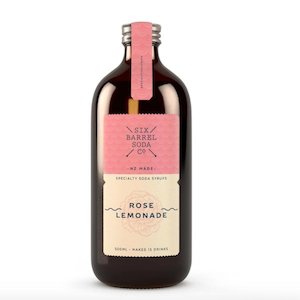 Six Barrel Soda: Six Barrel Soda - Rose Lemonade Soda Syrup