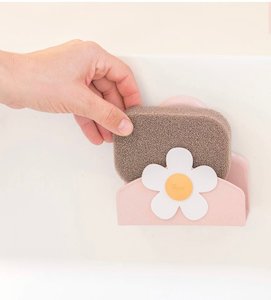 Cleaning: Florganic Suction Holder & Sponge, Pink