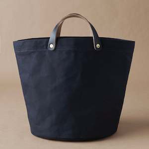 Baskets: Francli - Half Tote Canvas Bag, Black
